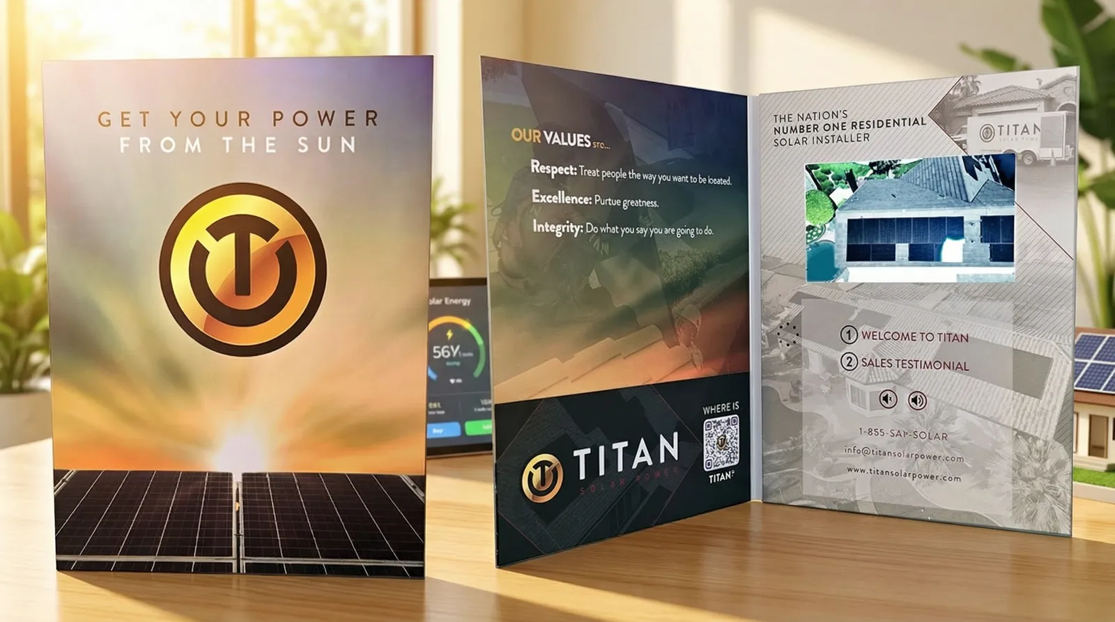 Titan Solar video pocket folder